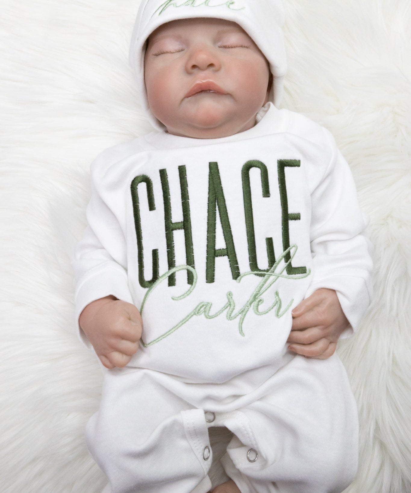 Personalized Baby Jumpsuit & Hat