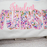 Sequins Student Nurse Sweatshirt