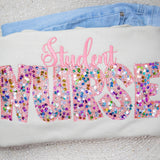 Sequins Student Nurse Sweatshirt