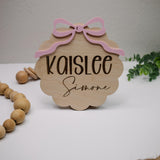 Baby Announcement Sign With Birth Stats