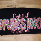 Sequins CNA Sweatshirt: CNA Gift