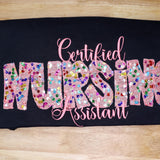 Sequins CNA Sweatshirt: CNA Gift