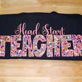 Sequins Teacher Sweatshirt: Teacher Gift