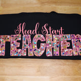 Sequins Teacher Sweatshirt: Teacher Gift