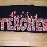 Sequins Teacher Sweatshirt: Teacher Gift